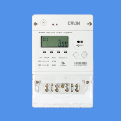 เครื่องวัดไฟฟ้าที่ผ่านการรับรองจาก IEC ที่มีค่าชําระเงินล่วงหน้า 20 หลัก CE  พร้อมโมเดมพับอินเพื่อการจัดการพลังงานอย่างมีประสิทธิภาพ